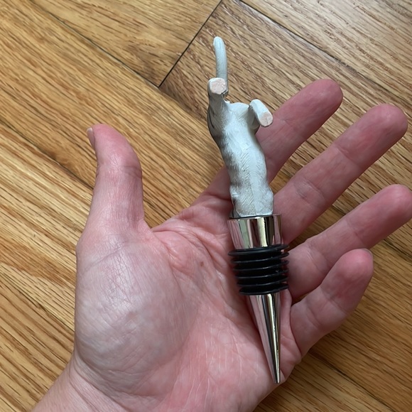 *Host Pick* Grey Tabby Kitty Cat Wine Bottle Stopper - Picture 5 of 6